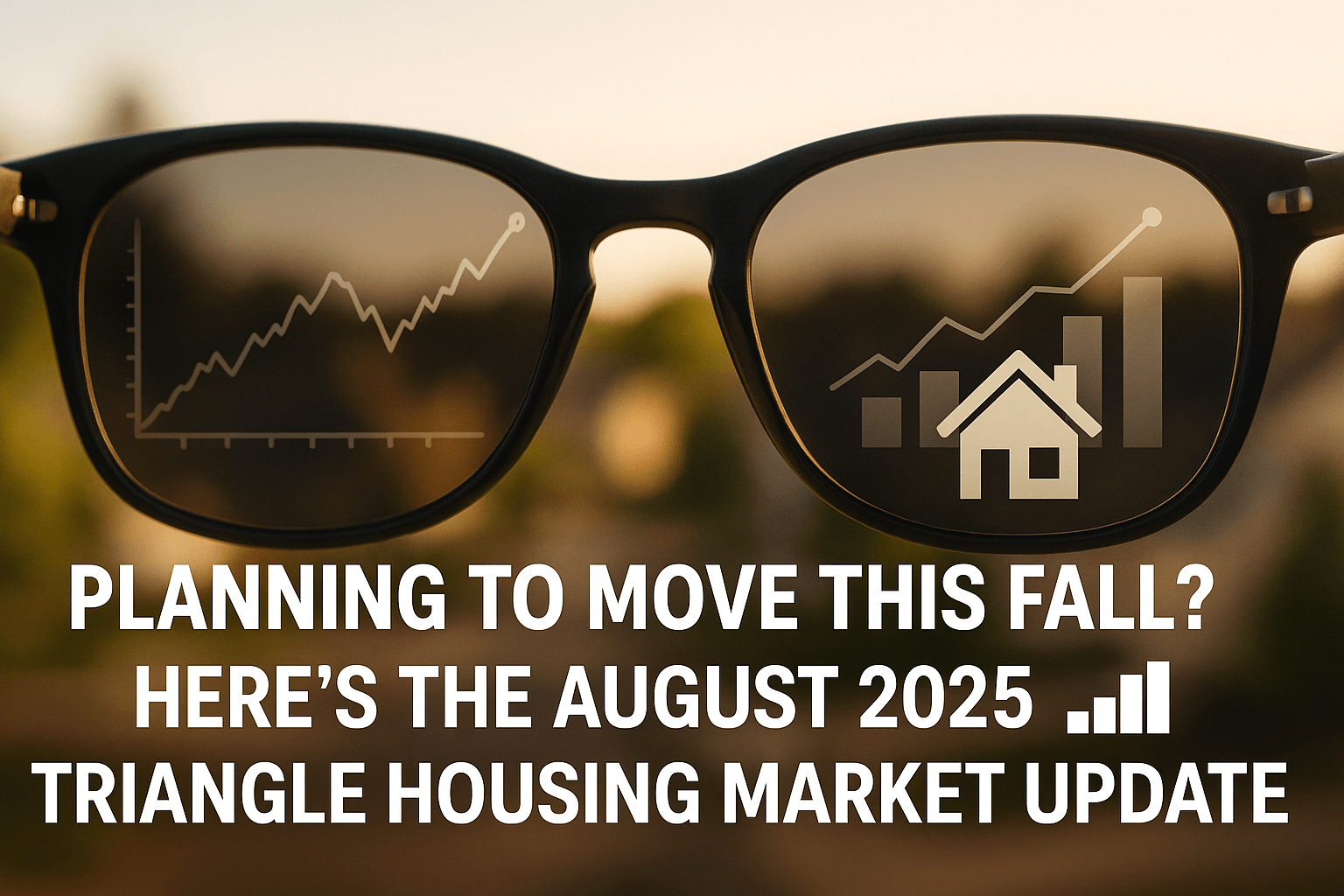 Featured banner showing Triangle real estate August 2025 market update