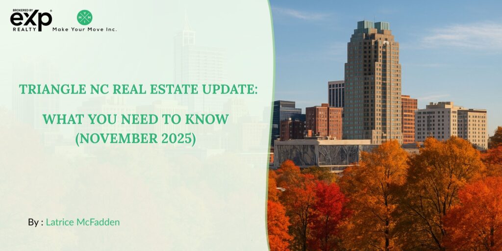 Downtown Raleigh skyline in fall representing Triangle NC real estate market trends.