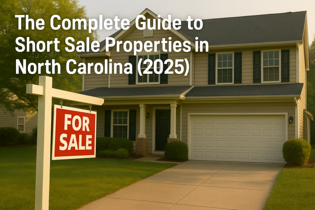 Short sale North Carolina home for sale representing short sale opportunities and foreclosure alternatives.
