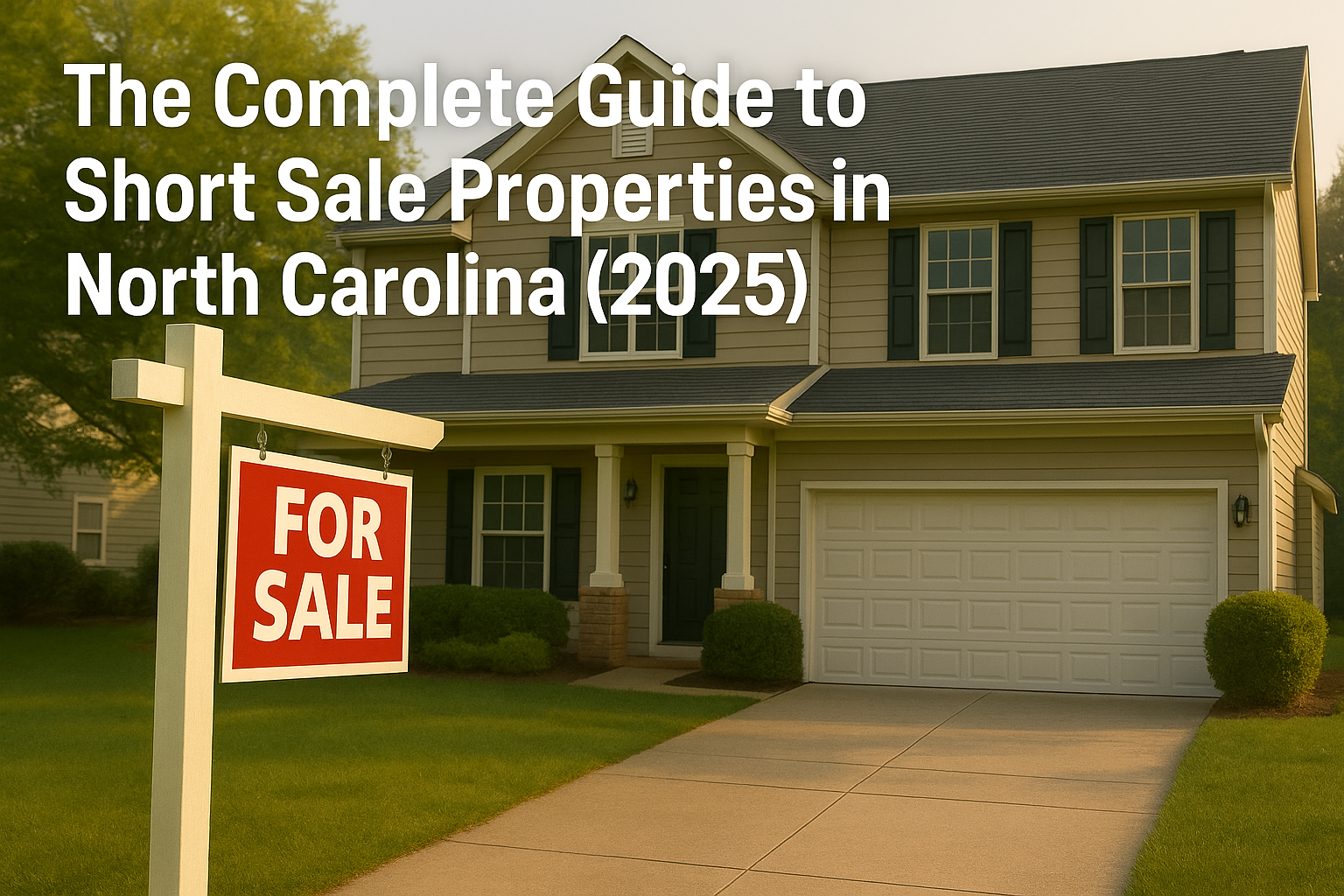 Short sale North Carolina home for sale representing short sale opportunities and foreclosure alternatives.