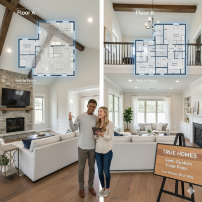 True Homes semi-custom floor plan options
