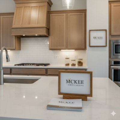 New home builders North Carolina - McKee Homes new construction kitchen with modern finishes